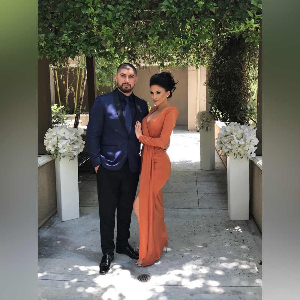 Burnt Orange Maxi Dress
